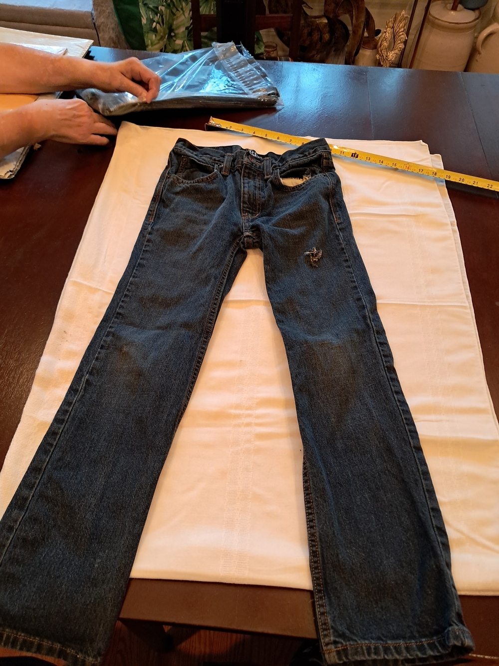 Free World Boys Dark Blue Straight-Leg Jeans - Classic Everyday Style